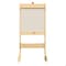 Flash Furniture Bright Beginnings Commercial Double Sided Wooden Free-Standing STEAM Easel, Storage Tray, Acrylic Paint Window - Holds Two Accessory Panels, Natural MK-ME03669-GG - alternate 4